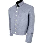 Civil War Grey Shell jacket with Piping Trim webp