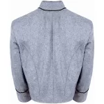 Civil War Grey Shell jacket with Piping Trim webp