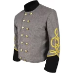 Civil War Majors Braid Grey Wool Jacket webp