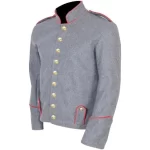 Mens Grey Civil War Shell Jacket Virginia Richmond Depot Grey webp