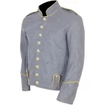 Mens Grey Civil War Shell Jacket Virginia Richmond Depot Grey webp