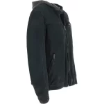 nubuck leather bomber jacket with removable hood navy trapper hoody p image webp