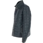 trapper leather jacket vin blue massimo p image webp