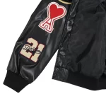 Hottest Models Men's Varsity Leather Jacket Custom Embroidery Chenille Patch Jacket